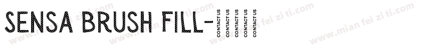 Sensa Brush Fill字体转换